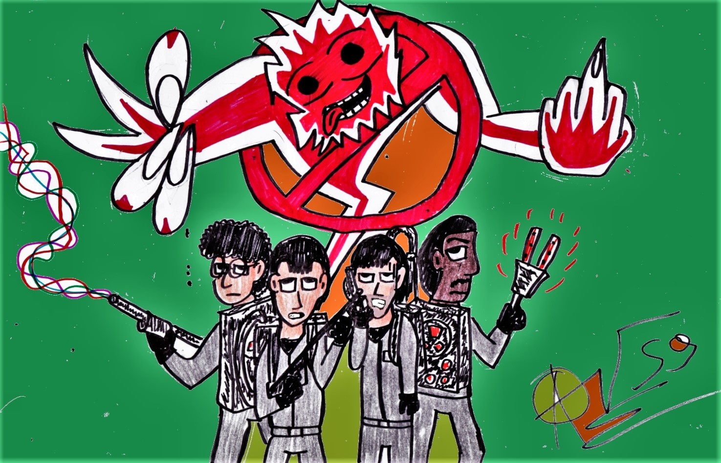 Drawing GhostBusters by MKIII & AV59 OurArtCorner