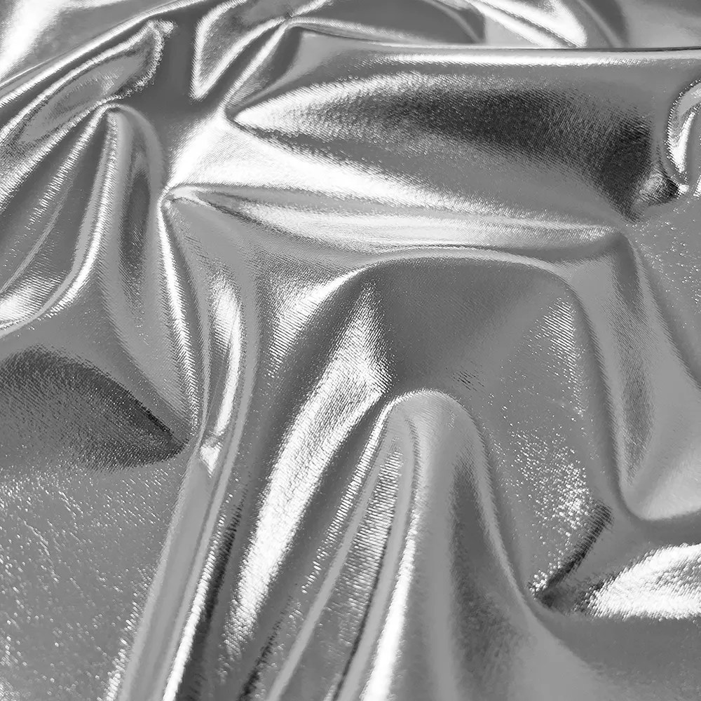 Mirror Foil Silver Fabric Online