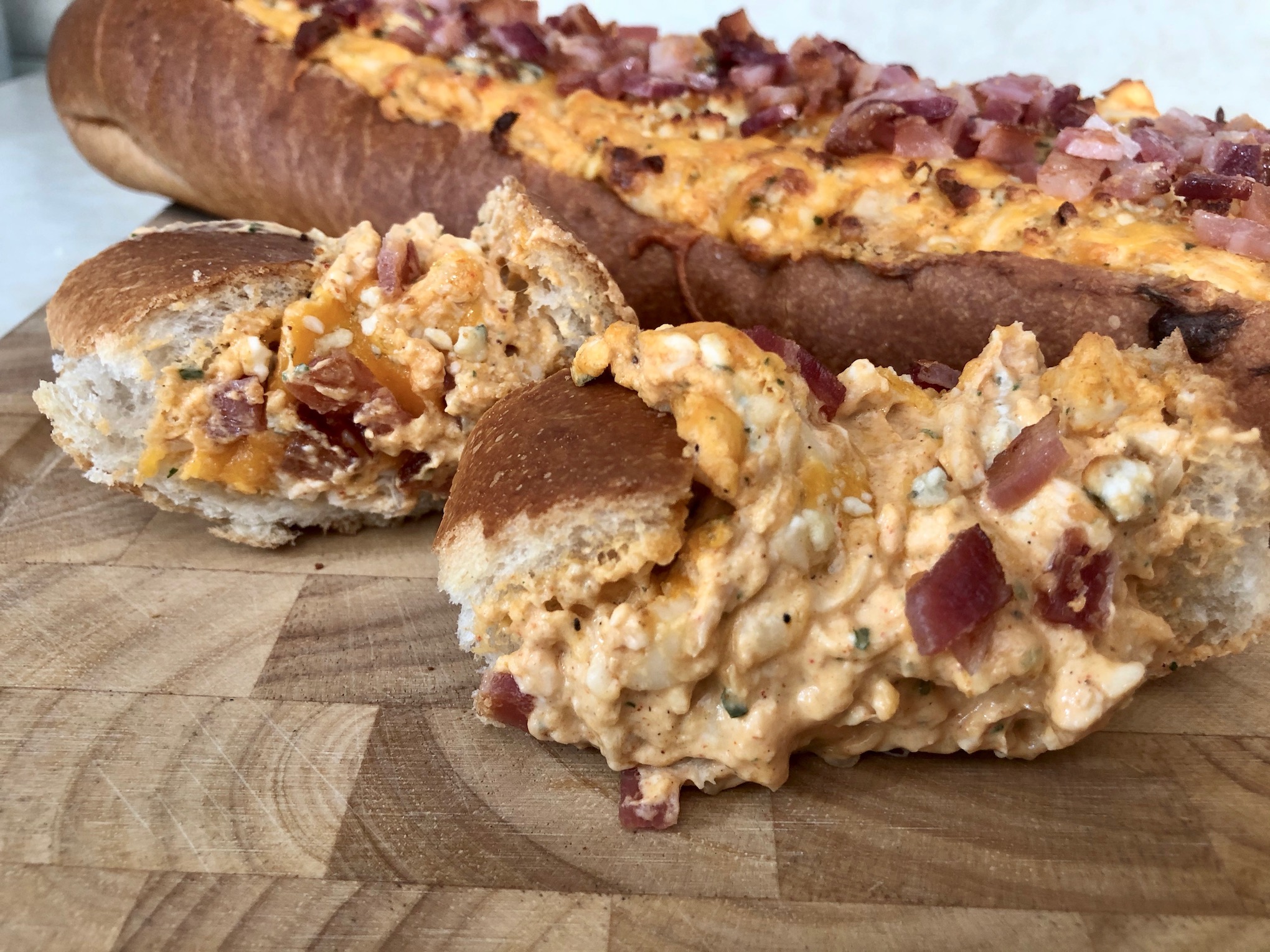 Buffalo Chicken Stuffed Bread Festival Foods Blog