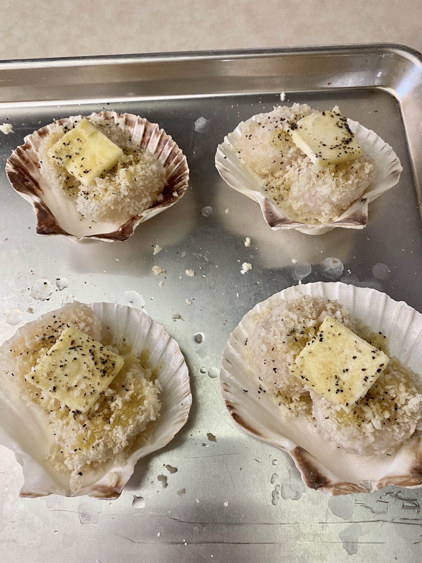 Baked Scallops on the Shell Festival Foods Blog