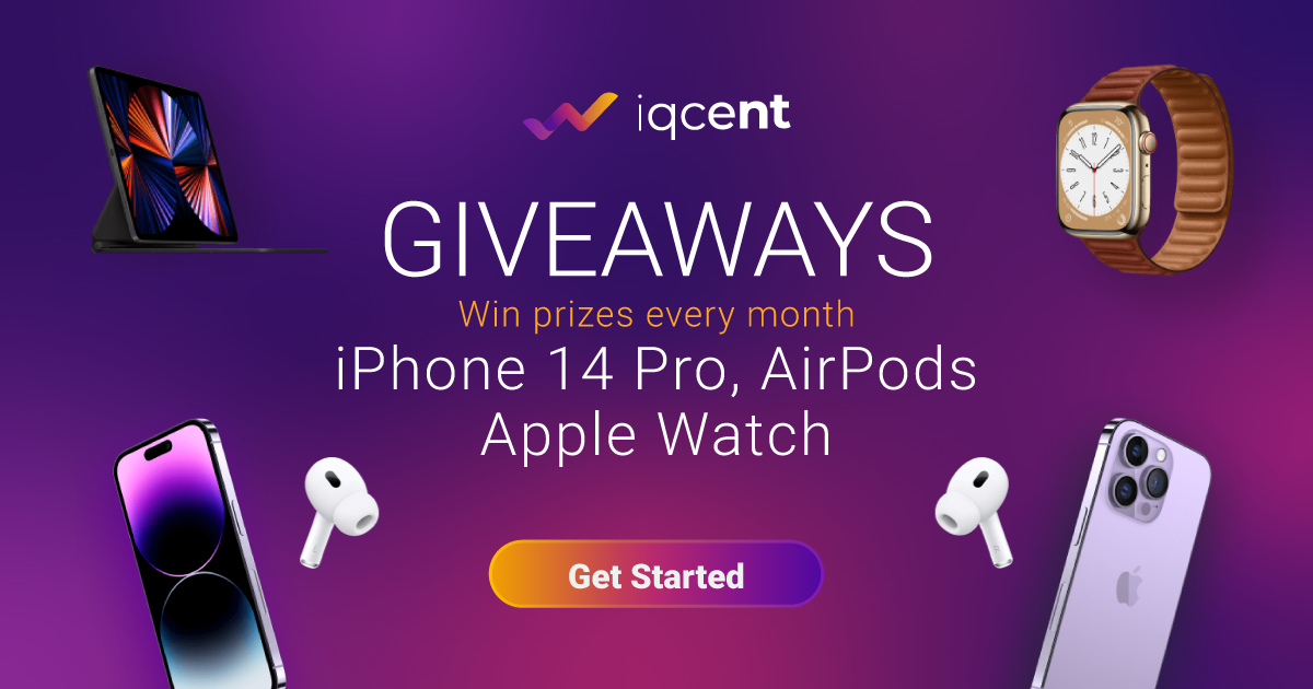 iqcent Giveaways Win iPhone 14 Pro & AirPods with Apple Watch