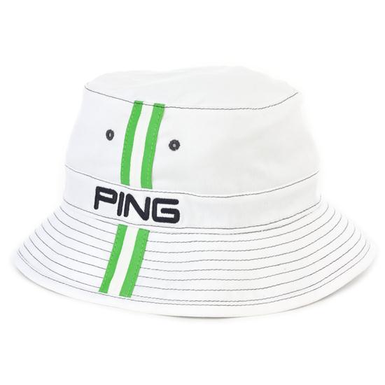 PING Men's Bucket Hat White/Green Small/Medium