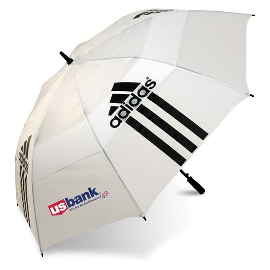 Adidas Custom Logo Double Canopy Umbrella White