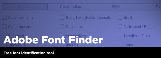 Adobe Font Finder Go Media™ · Creativity at work!