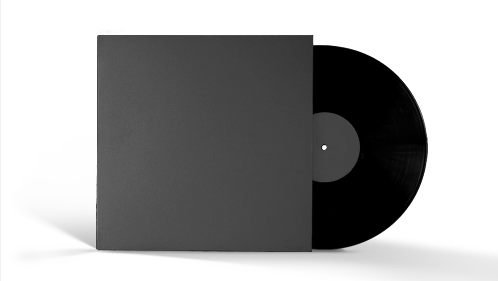 Creating an abstract vinyl sleeve with graphic textures