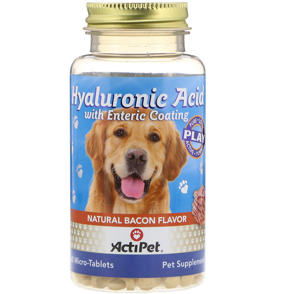 Actipet, Hyaluronic Acid with Enteric Coating, for Dogs, Natural Bacon