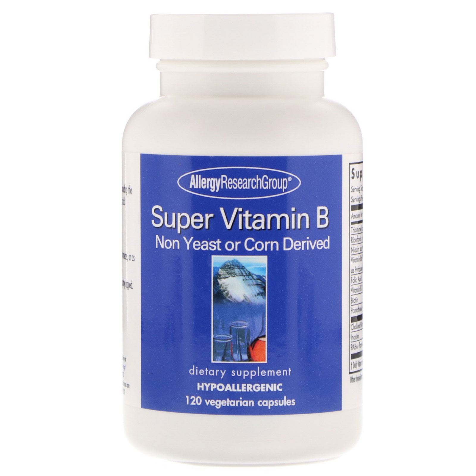 Allergy Research Group, Super Vitamin B Complex, 120 Vegetarian