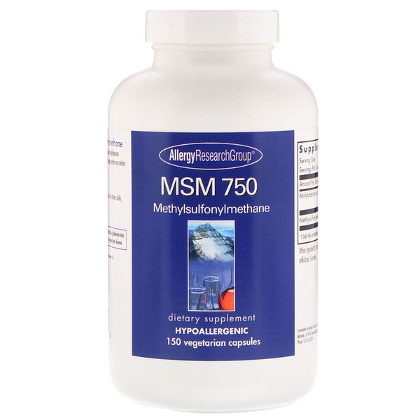 Allergy Research Group, MSM 750, 150 Vegetarian Capsules