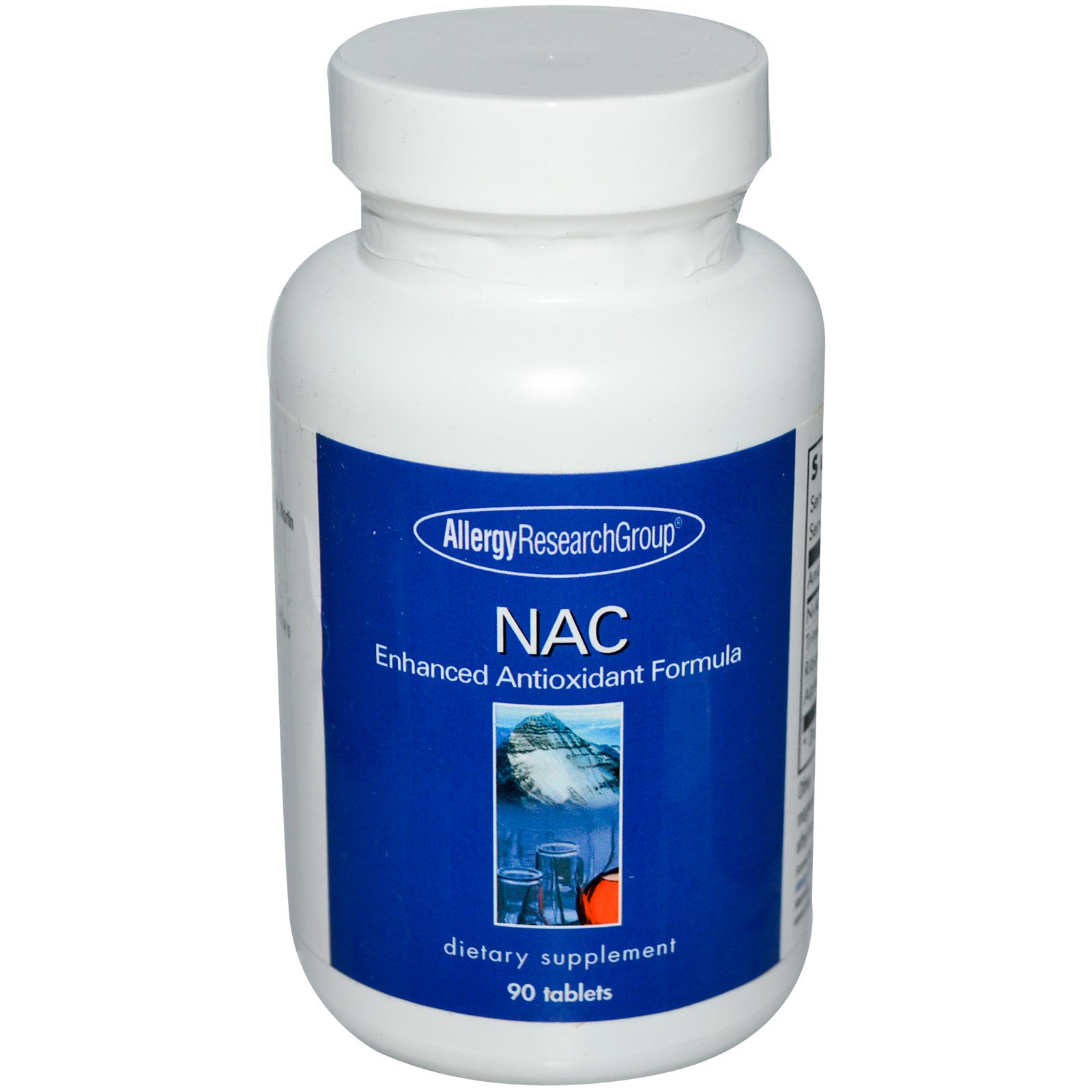 Allergy Research Group, NAC, Enhanced Antioxidant Formula, 90 Tablets