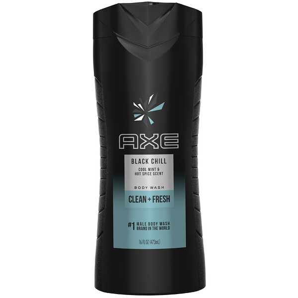 Axe, Body Wash, Clean + Fresh, Black Chill, 16 fl oz (473 ml) iHerb