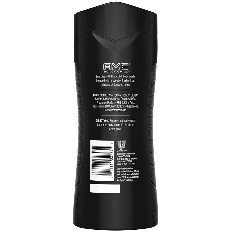 Axe, Body Wash, Clean + Fresh, Black Chill, 16 fl oz (473 ml) iHerb