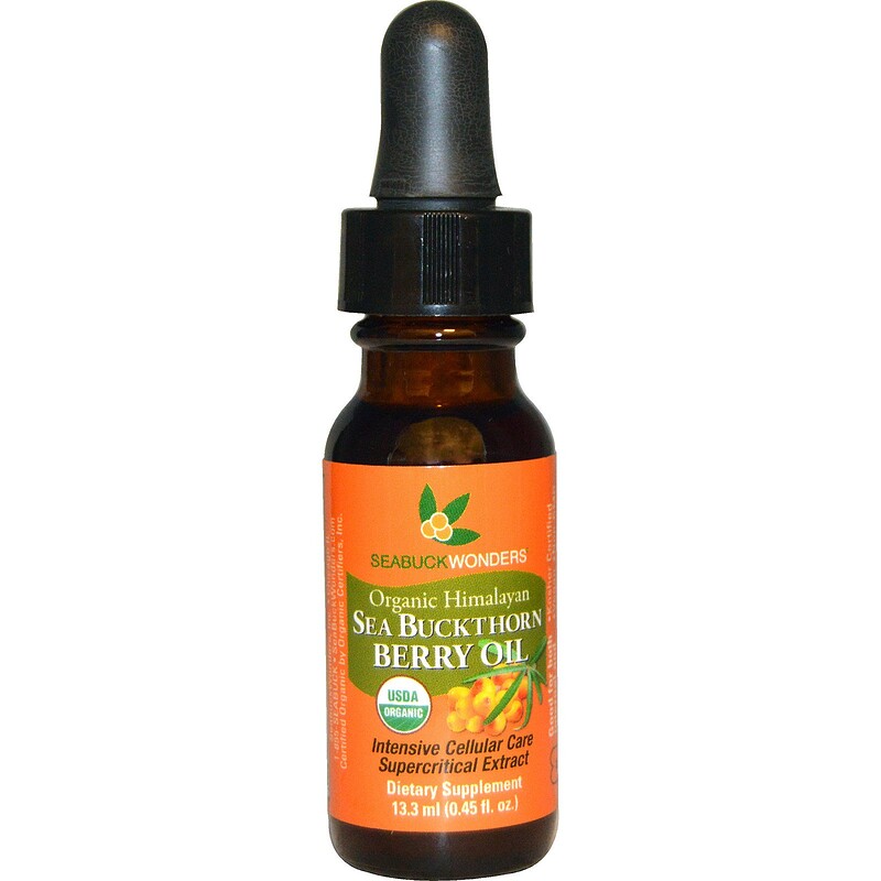 SeaBuckWonders, オーガニック・ヒマラヤ・シーバックソーン・ベリーオイル、0.45 液体オンス（13.3 ml） iHerb