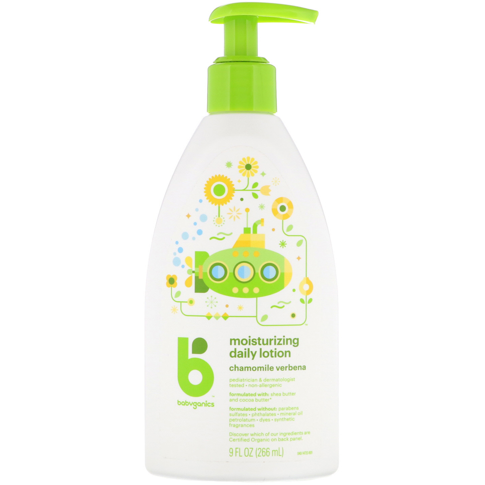 BabyGanics, Moisturizing Daily Lotion, Chamomile Verbena, 9 fl oz (266