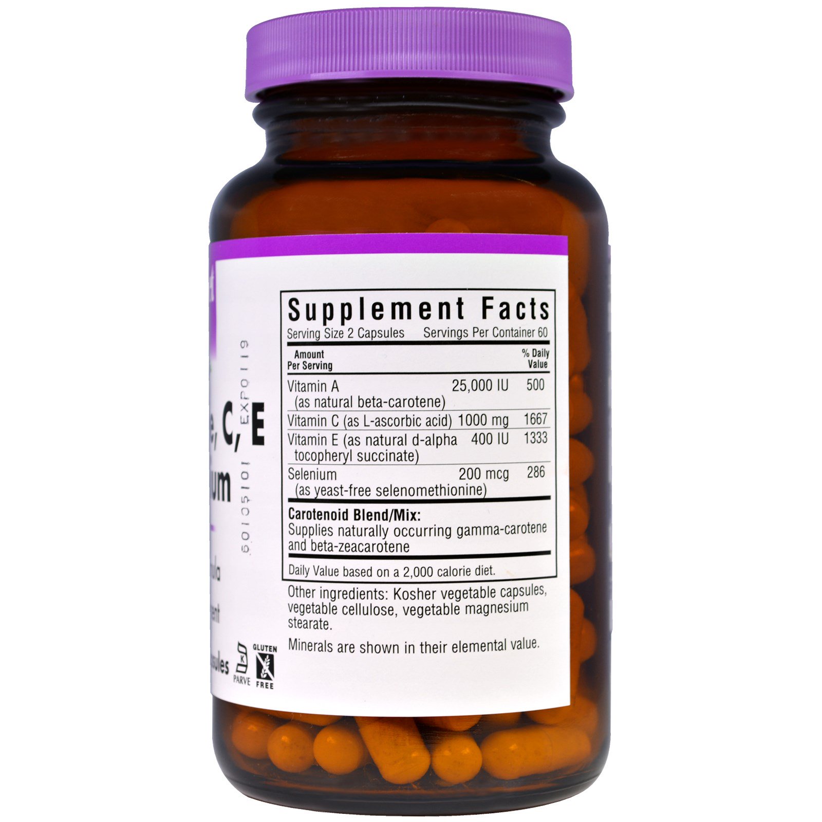 Nutrition, Beta Carotene, C, E Plus Selenium, 120 Vegetable