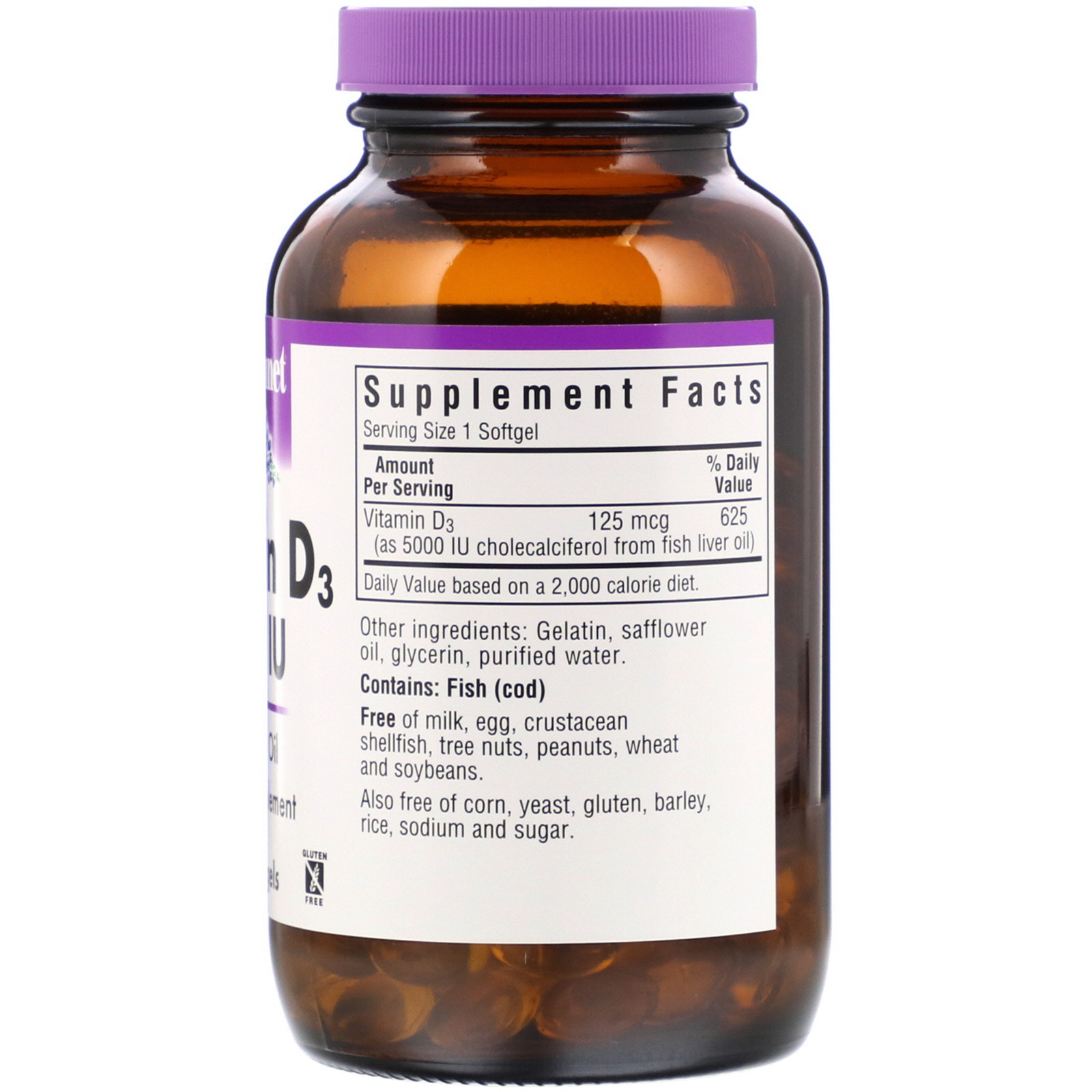 Nutrition, Vitamin D3, 5000 IU, 250 Softgels iHerb