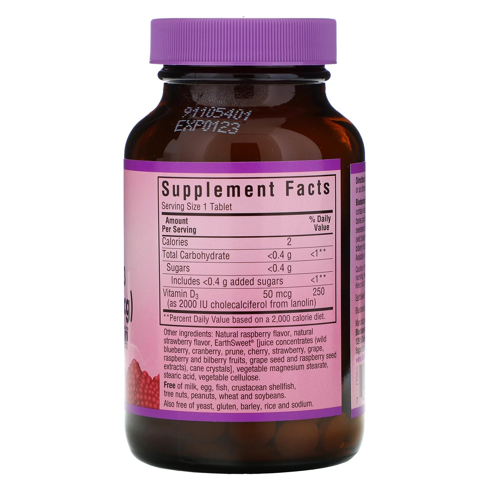 Nutrition, EarthSweet Chewables, Vitamin D3, Natural