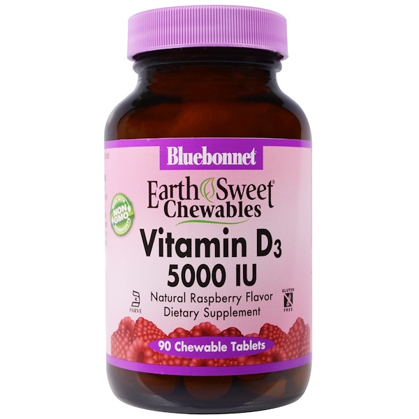 Nutrition, Vitamin D3, 5,000 IU, 90 Chewable Tablets
