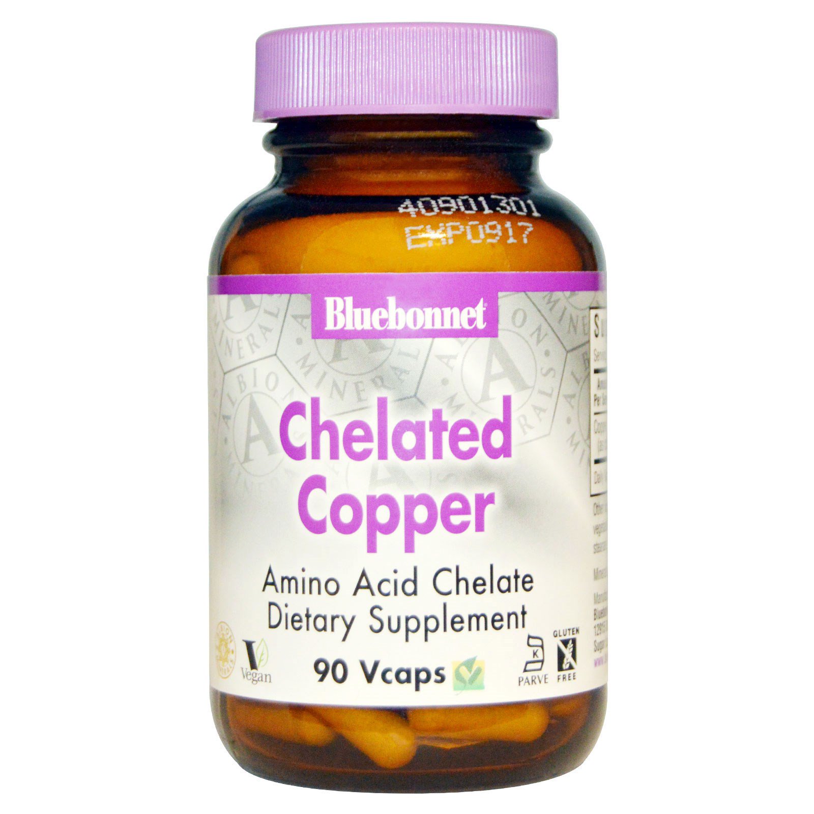 Nutrition, Chelated Copper, 90 Vcaps iHerb