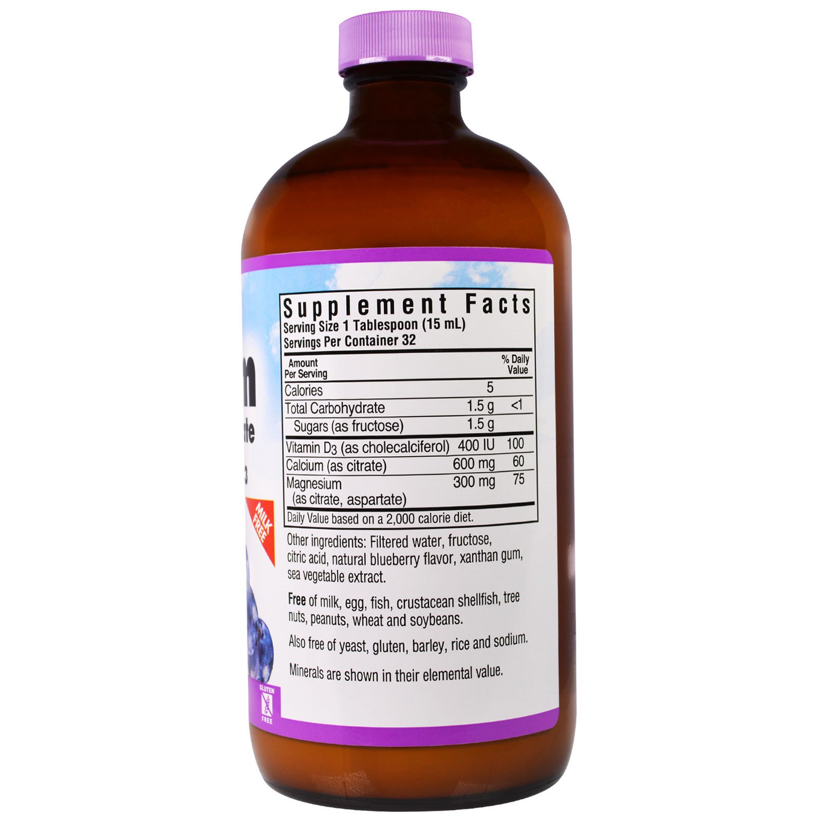 Nutrition, Liquid Calcium Magnesium Citrate Plus Vitamin D3