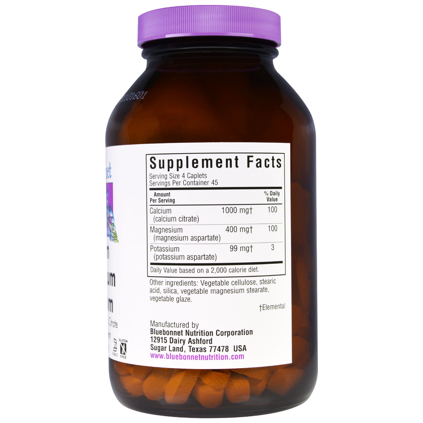 Nutrition, Calcium Magnesium Potassium, 180 Caplets iHerb