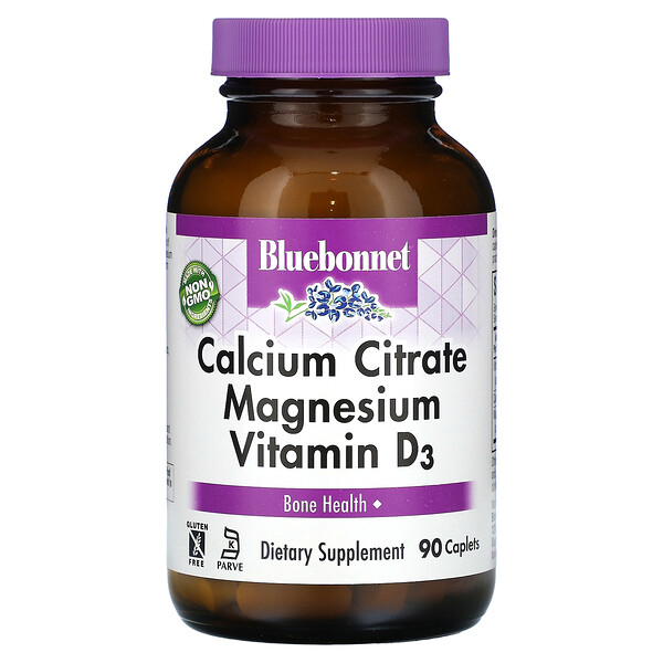 Nutrition, Calcium Citrate Magnesium Vitamin D3, 90 Caplets