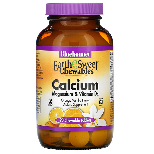 Nutrition, EarthSweet Chewables, Calcium, Magnesium