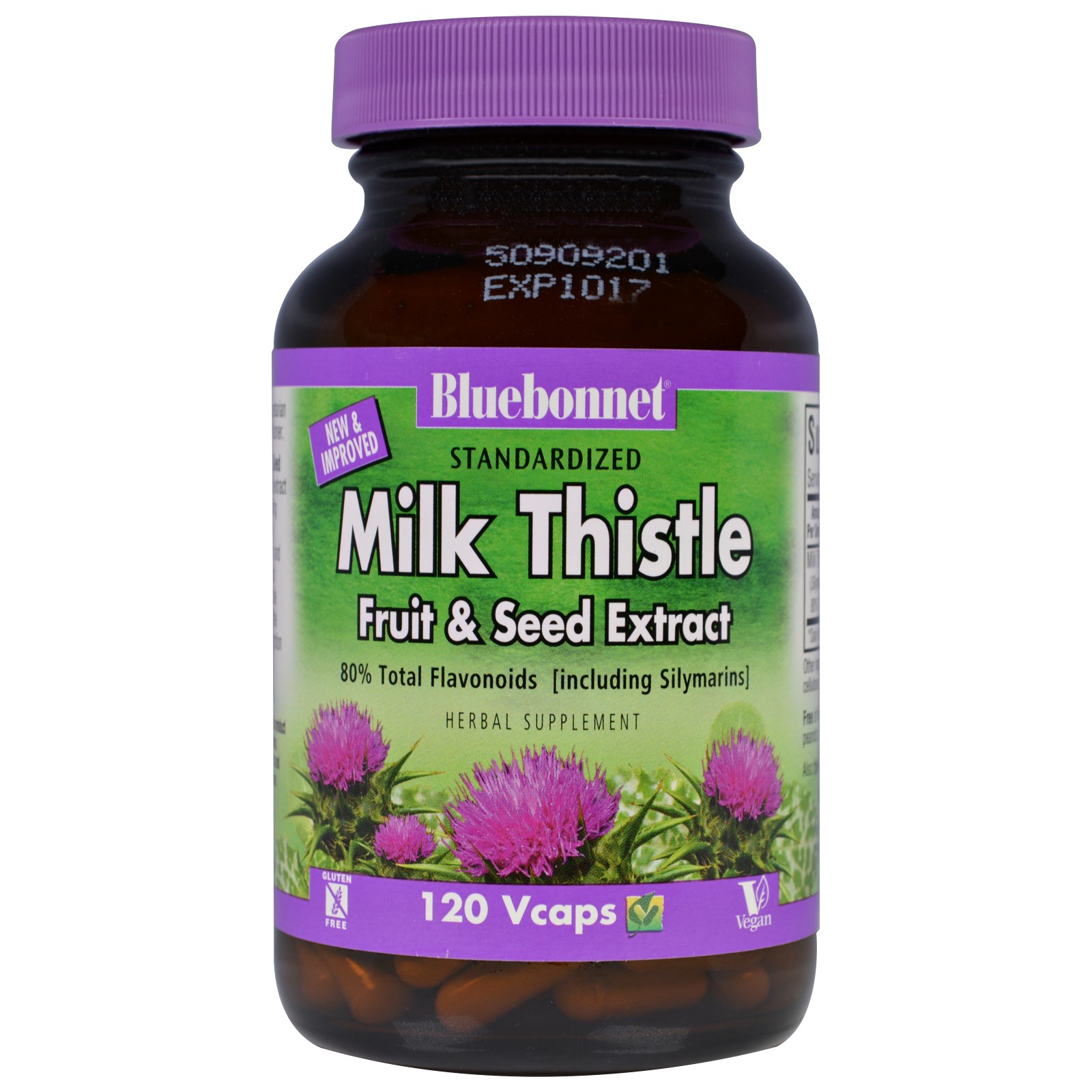 Nutrition, Milk Thistle Fruit & Seed Extract, 120 Veggie