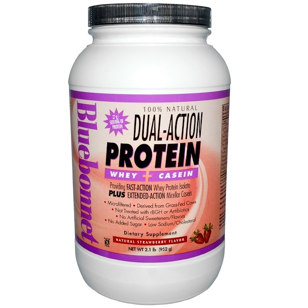 Nutrition, DualAction Protein, Whey + Casein, Natural