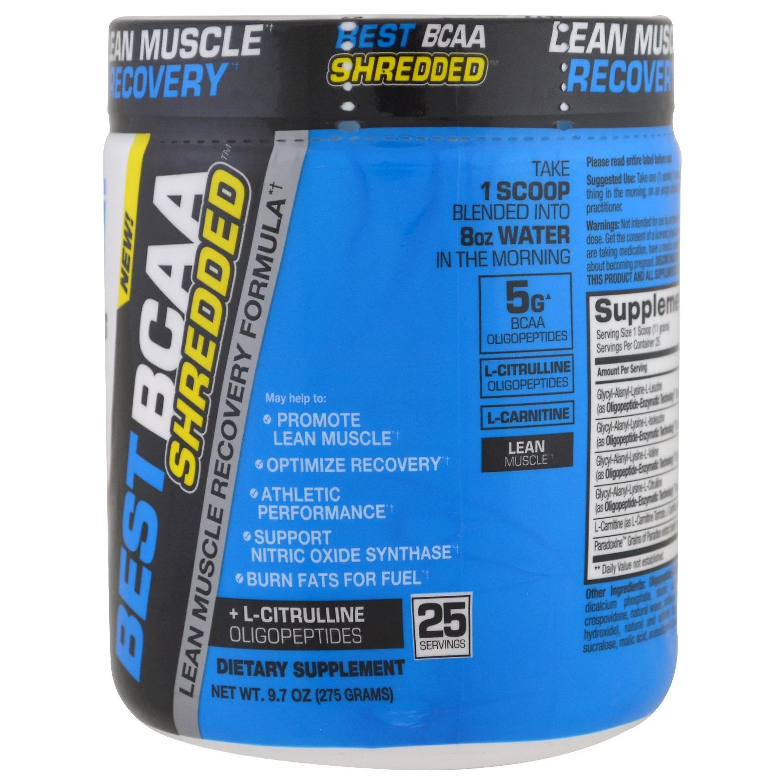 BPI Sports, Best BCAA Shredded, Lean Muscle Recovery Formula, Cherry