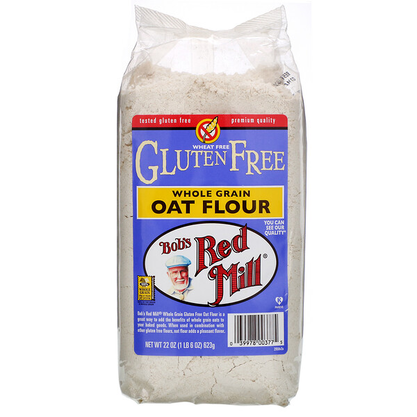 Bob's Red Mill, Oat Flour, Whole Grain, Gluten Free, 22 oz (623 g) iHerb