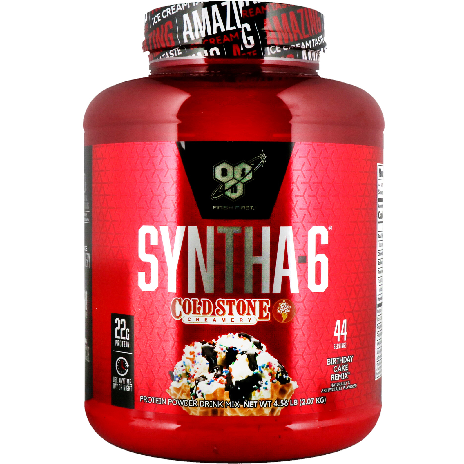 BSN, Syntha6, Cold Stone Creamery, Birthday Cake Remix, 4.56 lb (2.07