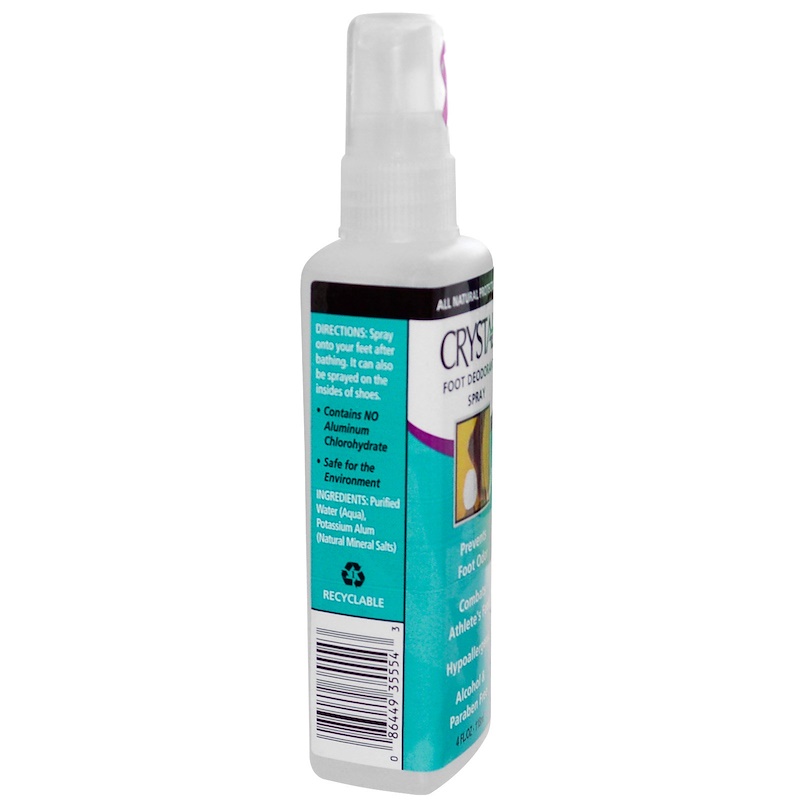 Crystal Body Deodorant, Foot Deodorant Spray, 4 fl oz (118 ml) iHerb