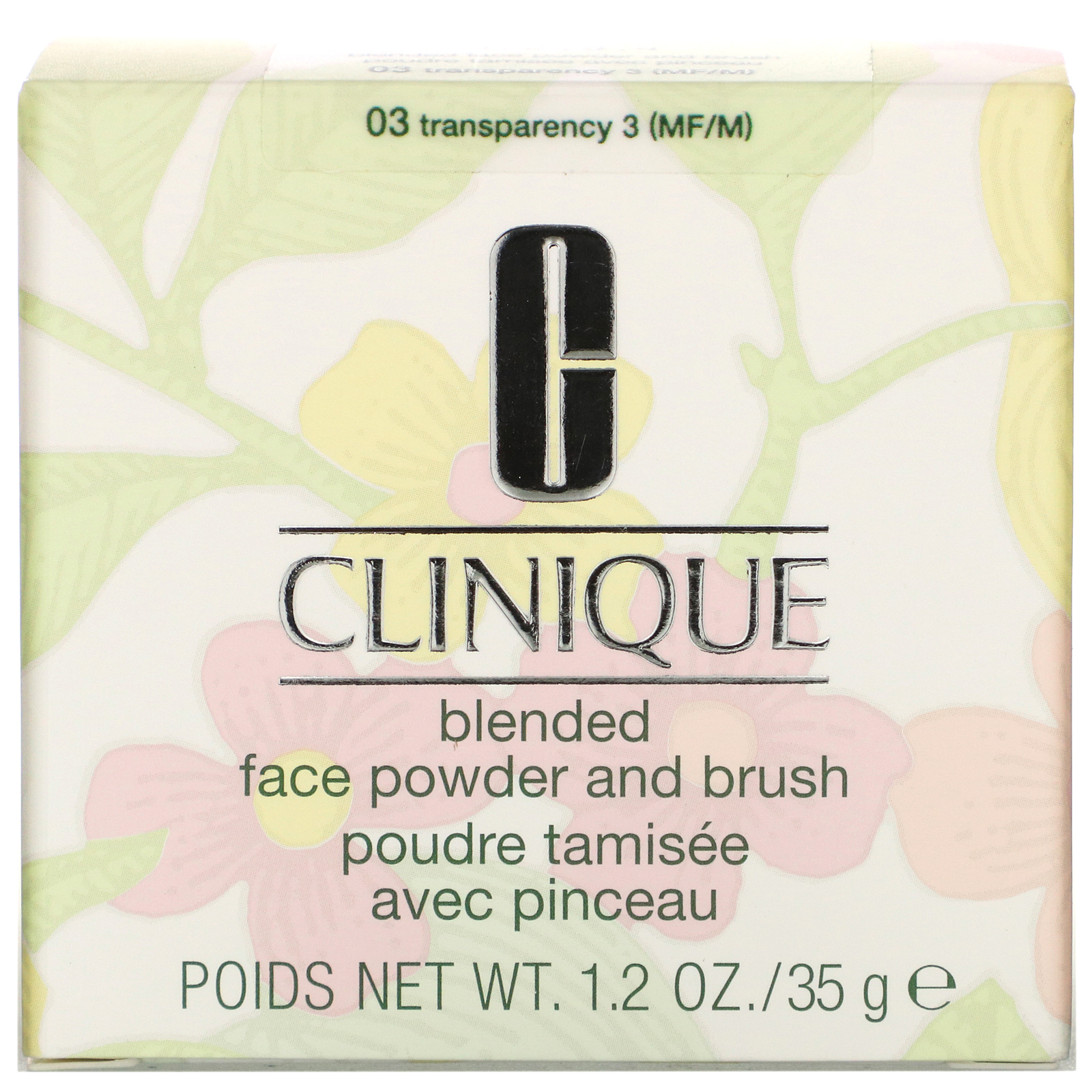 Clinique, Blended Face Powder and Brush, 03 Transparency (MF/M), 1.2 oz