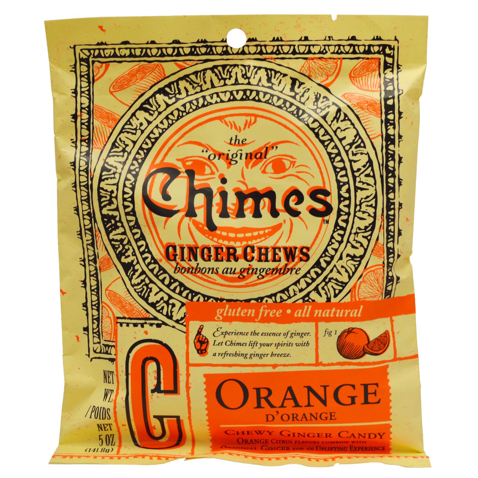 Chimes, Ginger Chews, Orange, 5 oz (141.8 g) iHerb