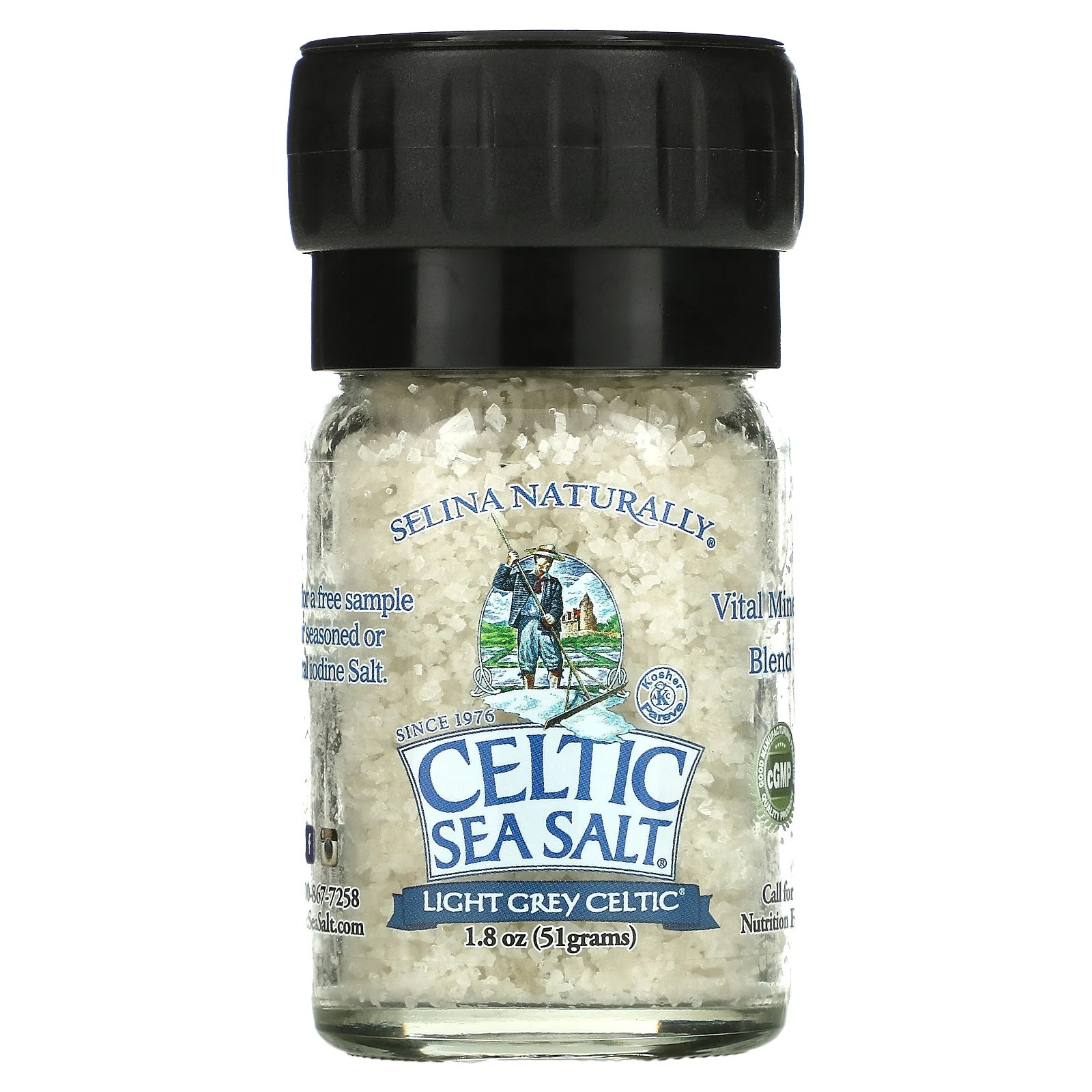 Celtic Sea Salt, Light Grey Celtic, Vital Mineral Blend, Mini Salt