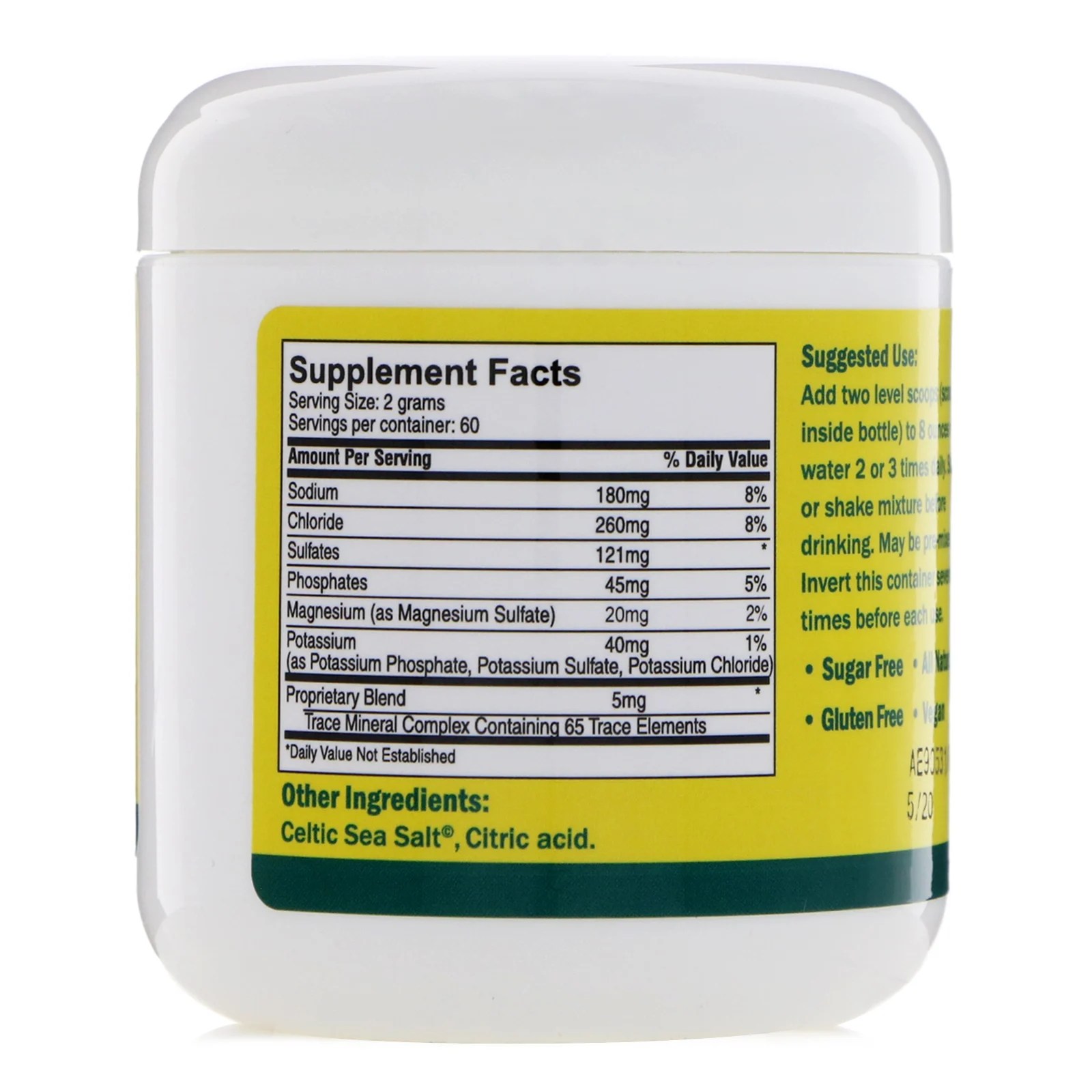 Celtic Sea Salt, Electrolyte Powder, 4.2 oz (120 g) iHerb