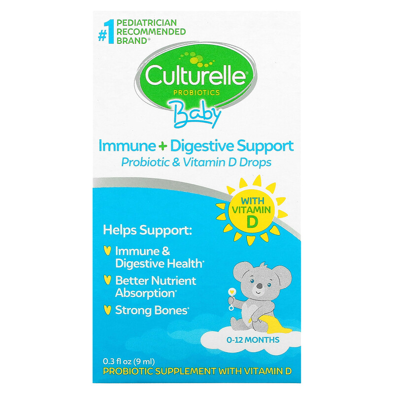 Culturelle, Probiotics, Baby, Immune + Digestive Support, Probiotic & Vitamin D Drops, 012