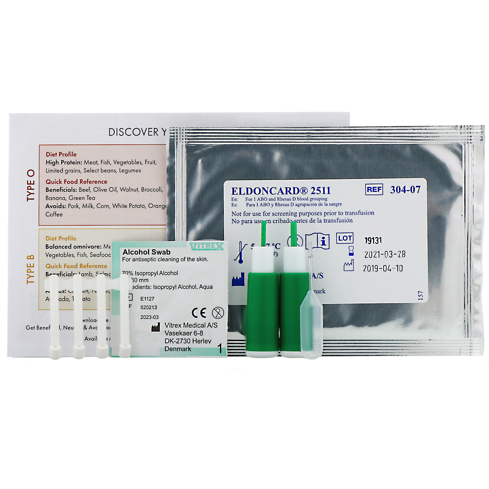 D'adamo, Eldon Blood Typing Kit, 1 Easy SelfTesting Kit iHerb
