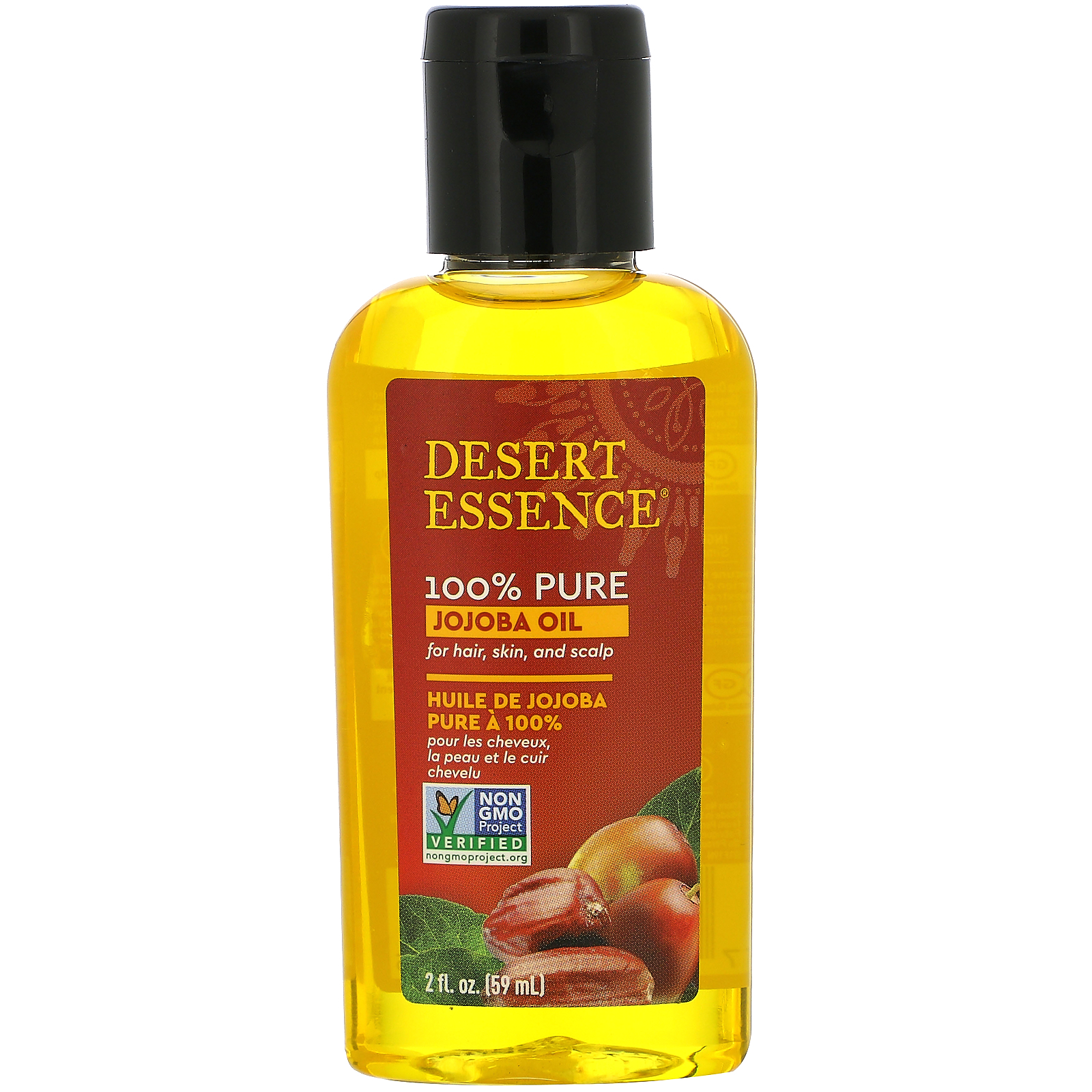 Desert Essence, 100 Pure Jojoba Oil, For Hair, Skin, and