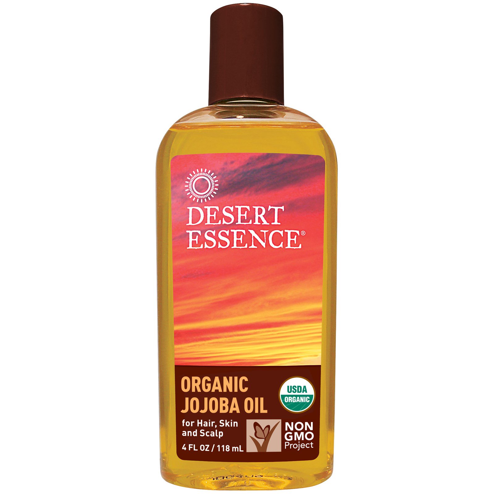 Desert Essence, Organic Jojoba Oil for Hair, Skin & Scalp