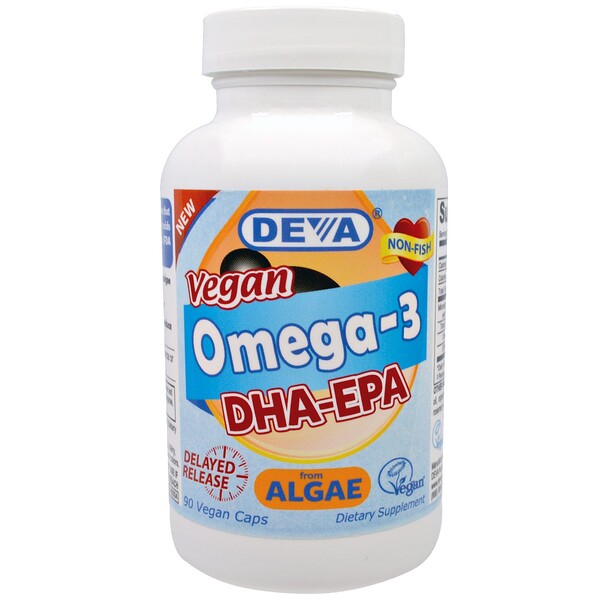 Deva, Vegan, Omega3, DHAEPA, 200 mg, 90 Vegan Caps iHerb