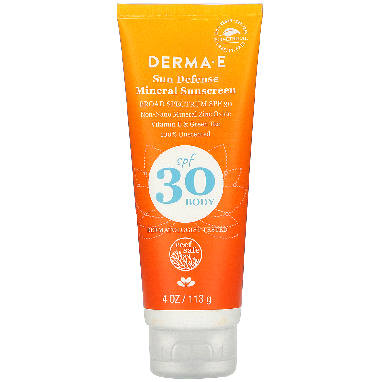 Derma E, Sun Defense Mineral Sunscreen, SPF 30, 4 oz (113 g) iHerb