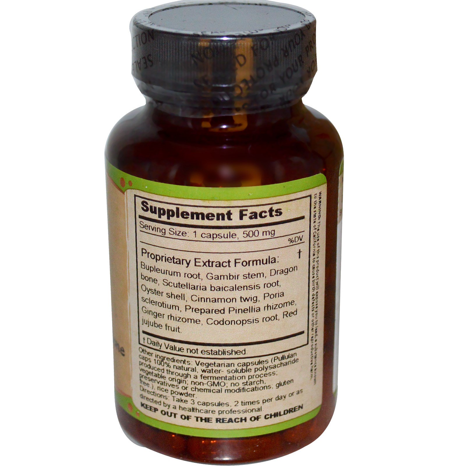 Dragon Herbs, Bupleurum & Dragon Bone, 500 mg, 100