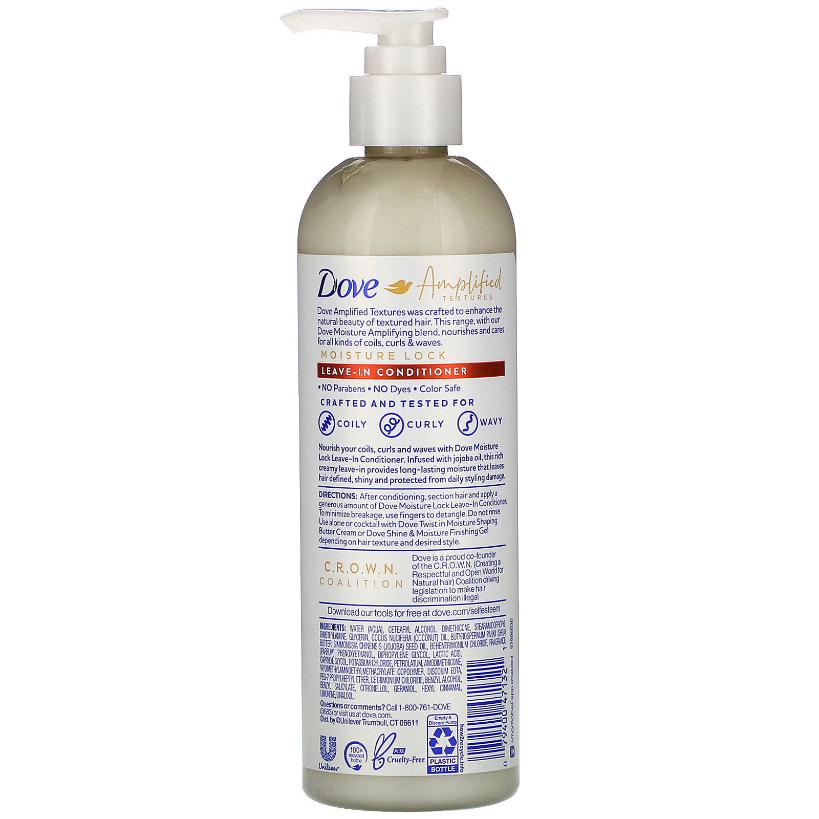 Dove, Amplified Textures, Moisture Lock LeaveIn Conditioner, 11.5 fl