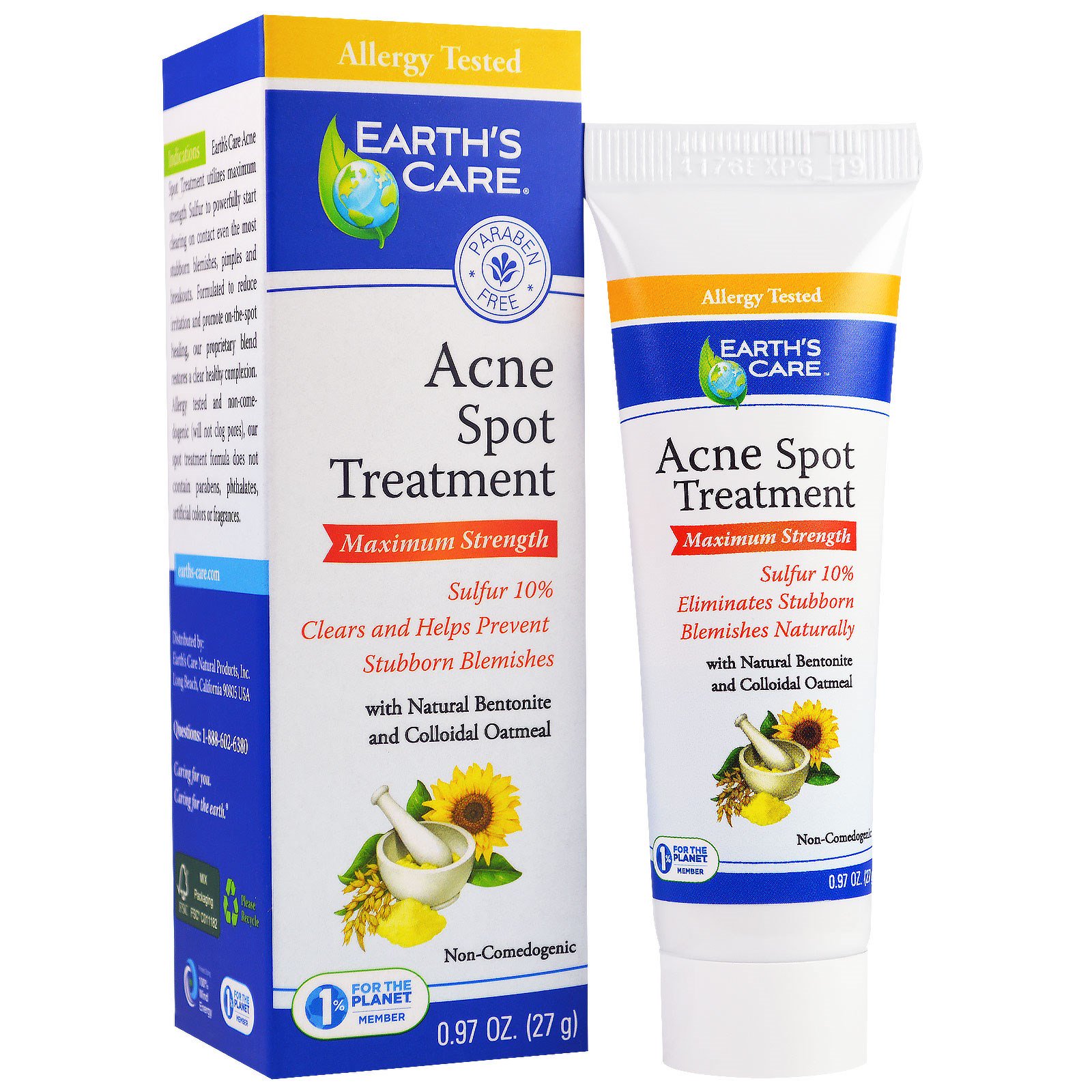 Earth's Care, Acne Spot Treatment, Maximum Strength, 0.97 oz (27 g) iHerb