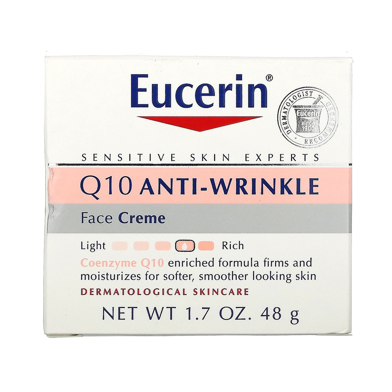 Eucerin, Q10 AntiWrinkle Face Creme, 1.7 oz (48 g) iHerb