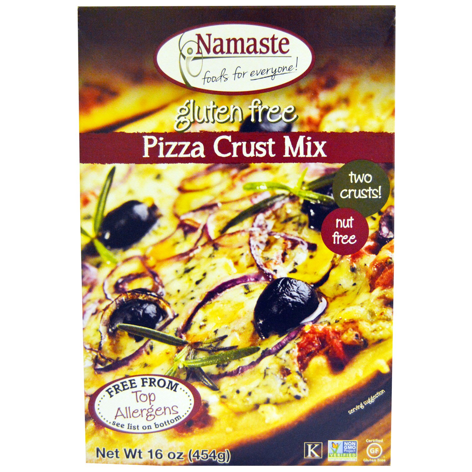 Namaste Foods, Pizza Crust Mix, Gluten Free, 16 oz (454 g) iHerb