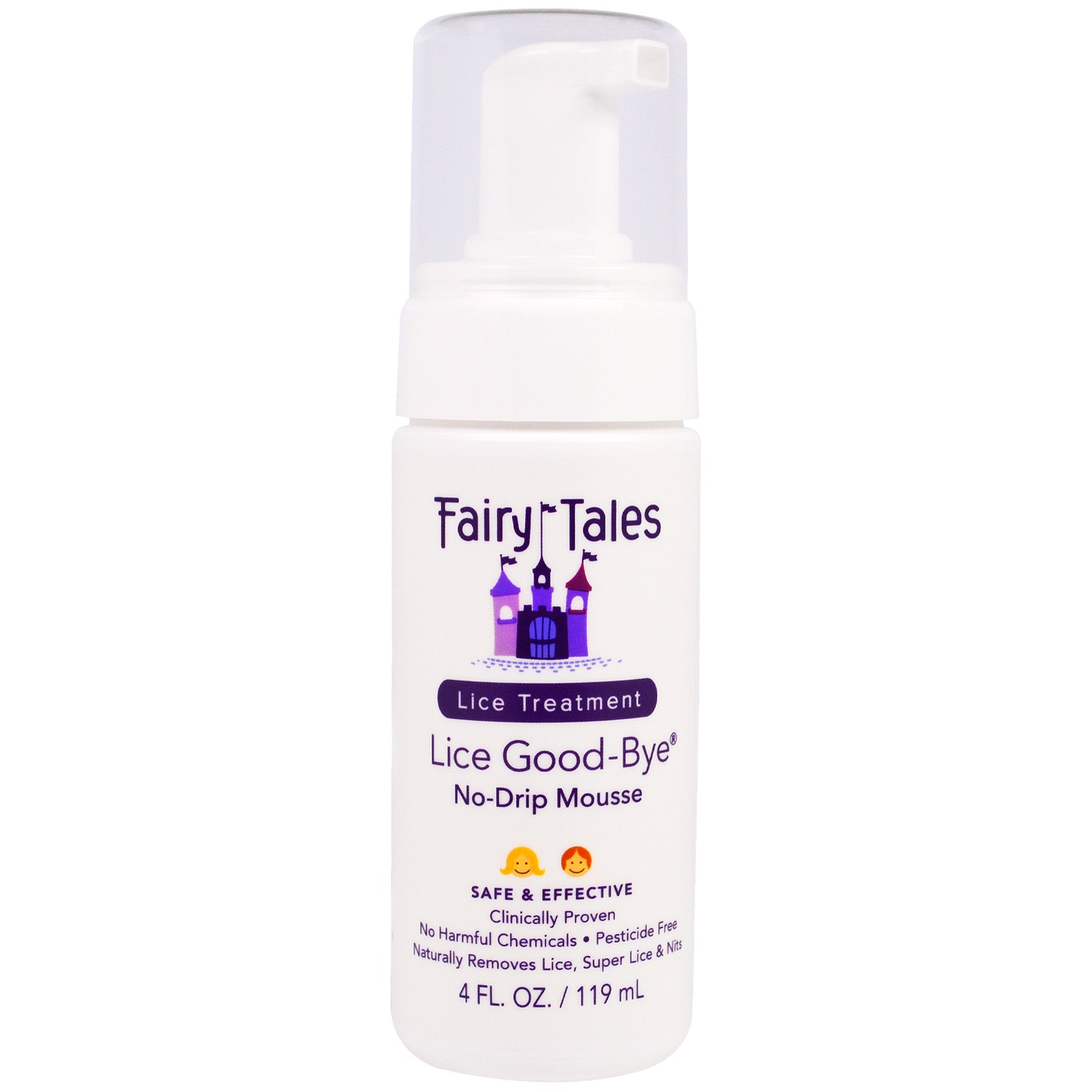 Fairy Tales, Lice Treatment, Lice GoodBye, NoDrip Mousse, 4 fl oz