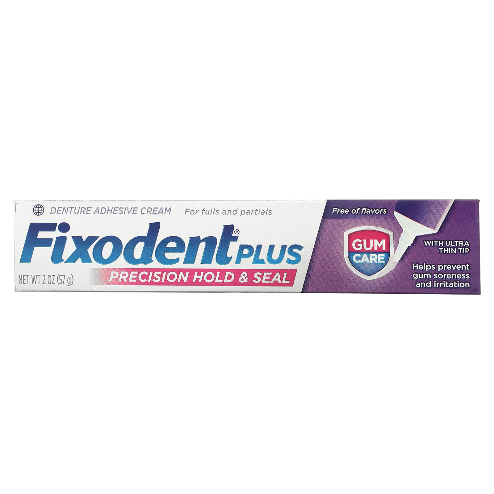 Fixodent, Plus, Denture Adhesive Cream, 2 oz (57 g)