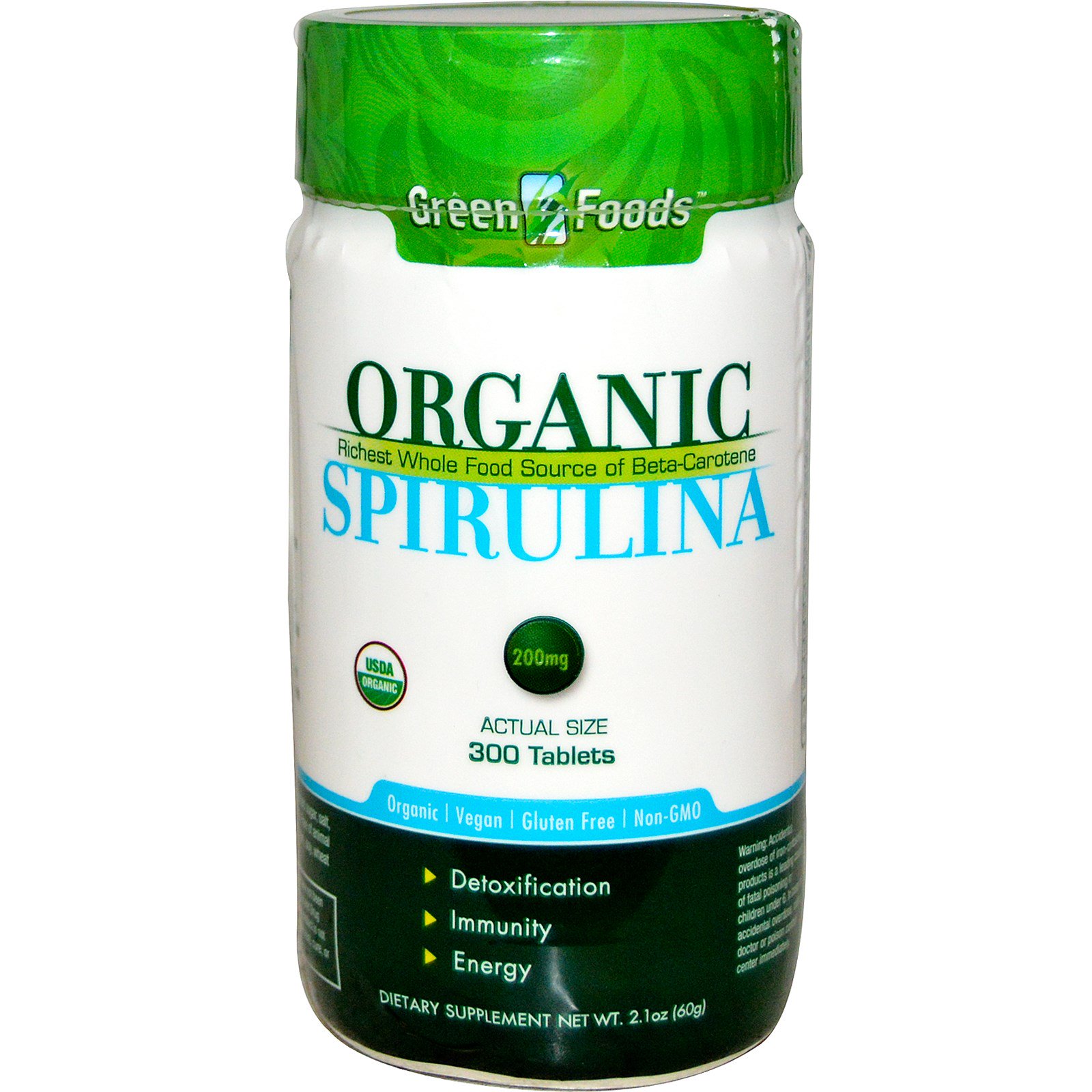 Green Foods, Organic, Spirulina, 300 Tablets iHerb